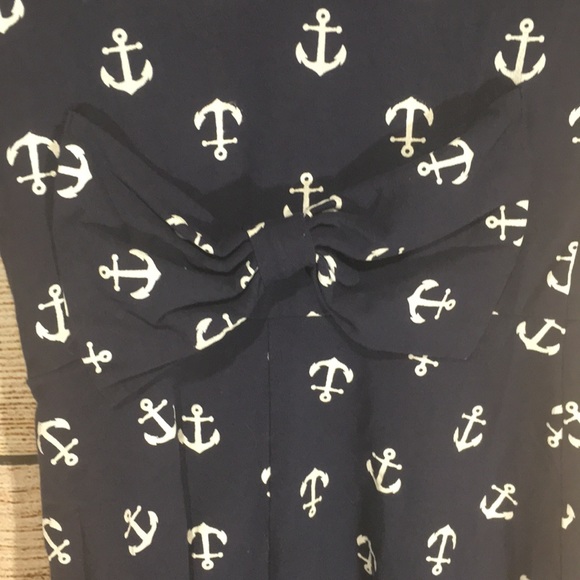 Rue 21 xs sailor dress bow long sleeve nautical - Picture 5 of 5